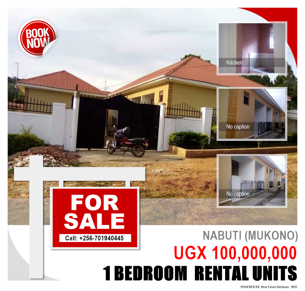 1 bedroom Rental units  for sale in Nabuti Mukono Uganda, code: 128492