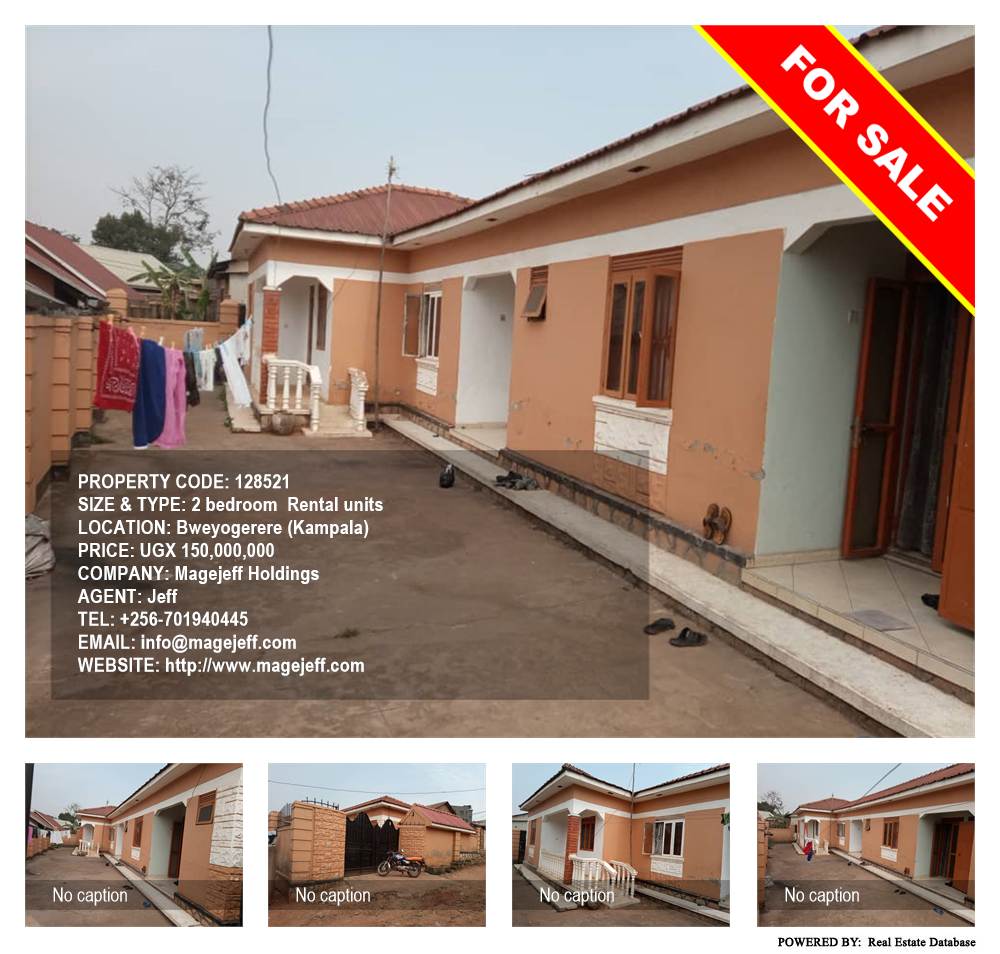 2 bedroom Rental units  for sale in Bweyogerere Kampala Uganda, code: 128521