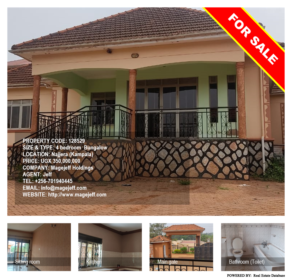 4 bedroom Bungalow  for sale in Najjera Kampala Uganda, code: 128529