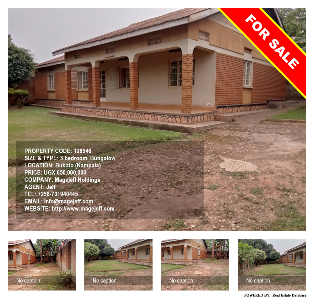 3 bedroom Bungalow  for sale in Bukoto Kampala Uganda, code: 128546