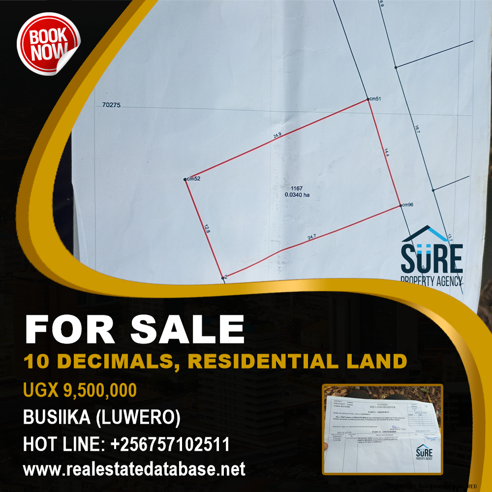 Residential Land  for sale in Busiika Luweero Uganda, code: 128549