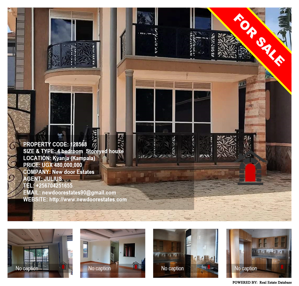 4 bedroom Storeyed house  for sale in Kyanja Kampala Uganda, code: 128568