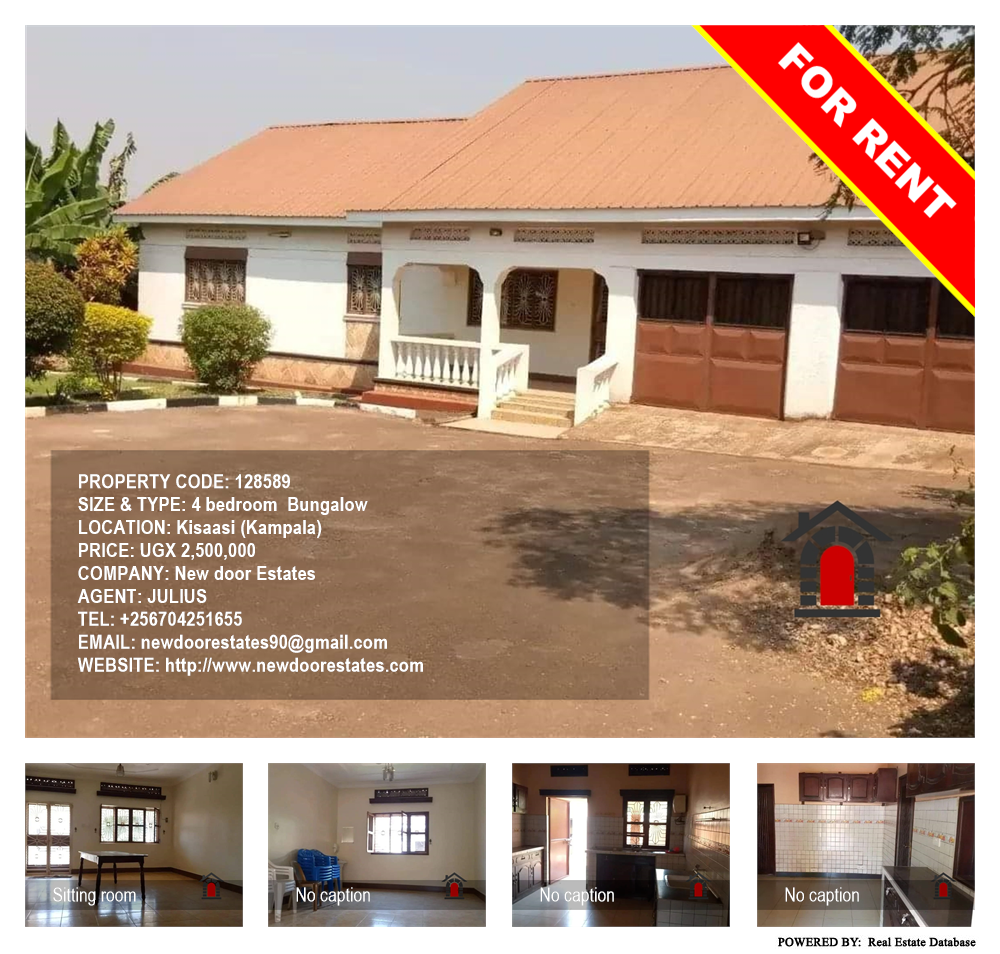 4 bedroom Bungalow  for rent in Kisaasi Kampala Uganda, code: 128589