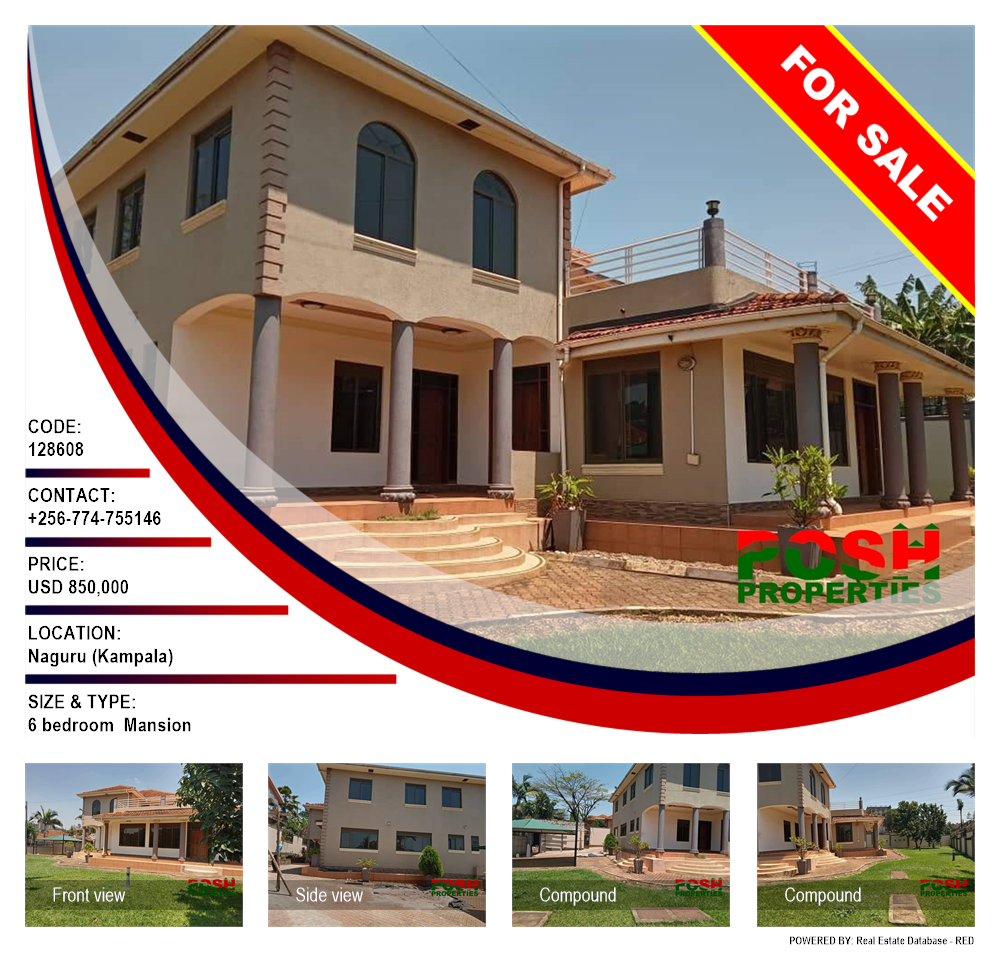 6 bedroom Mansion  for sale in Naguru Kampala Uganda, code: 128608