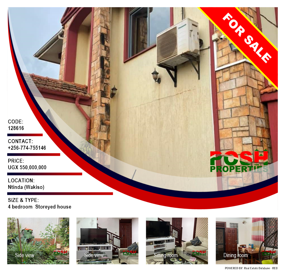 4 bedroom Storeyed house  for sale in Ntinda Wakiso Uganda, code: 128616