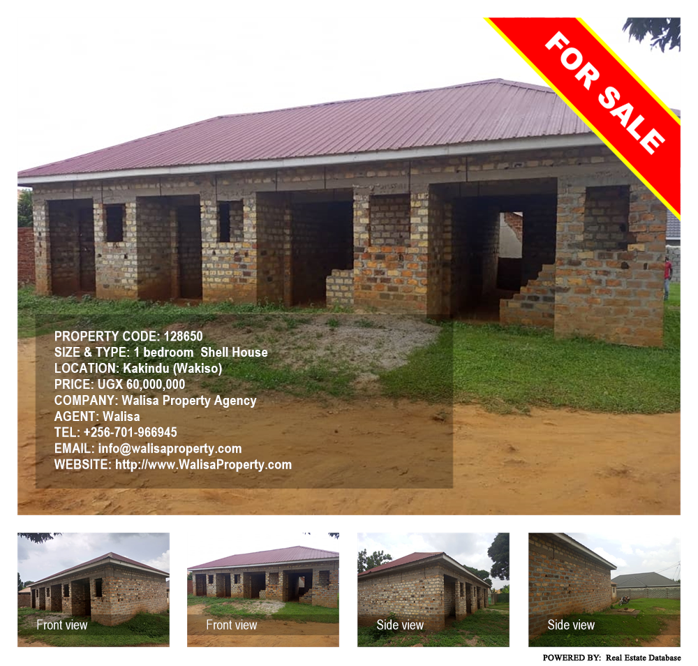 1 bedroom Shell House  for sale in Kakindu Wakiso Uganda, code: 128650
