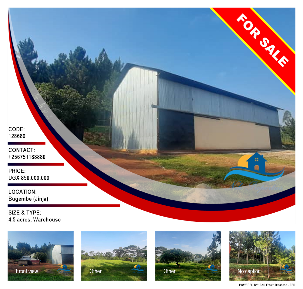 Warehouse  for sale in Bugembe Jinja Uganda, code: 128680