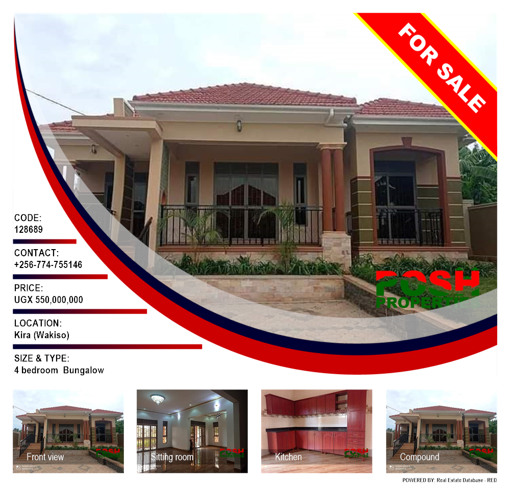 4 bedroom Bungalow  for sale in Kira Wakiso Uganda, code: 128689