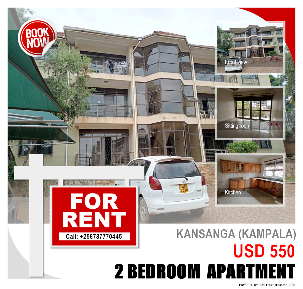 2 bedroom Apartment  for rent in Kansanga Kampala Uganda, code: 128699