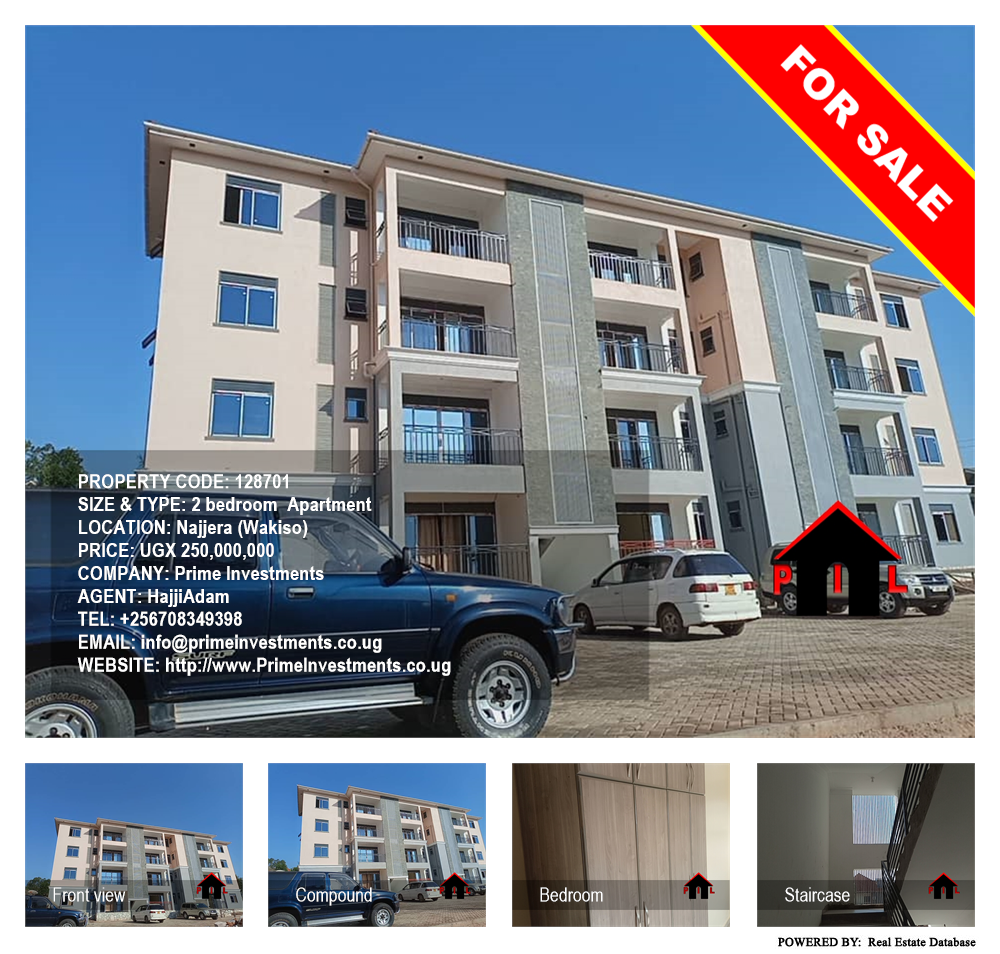 2 bedroom Apartment  for sale in Najjera Wakiso Uganda, code: 128701