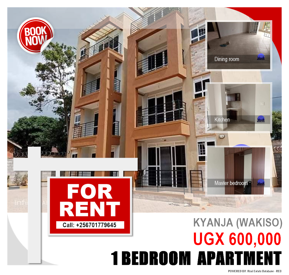 1 bedroom Apartment  for rent in Kyanja Wakiso Uganda, code: 128704