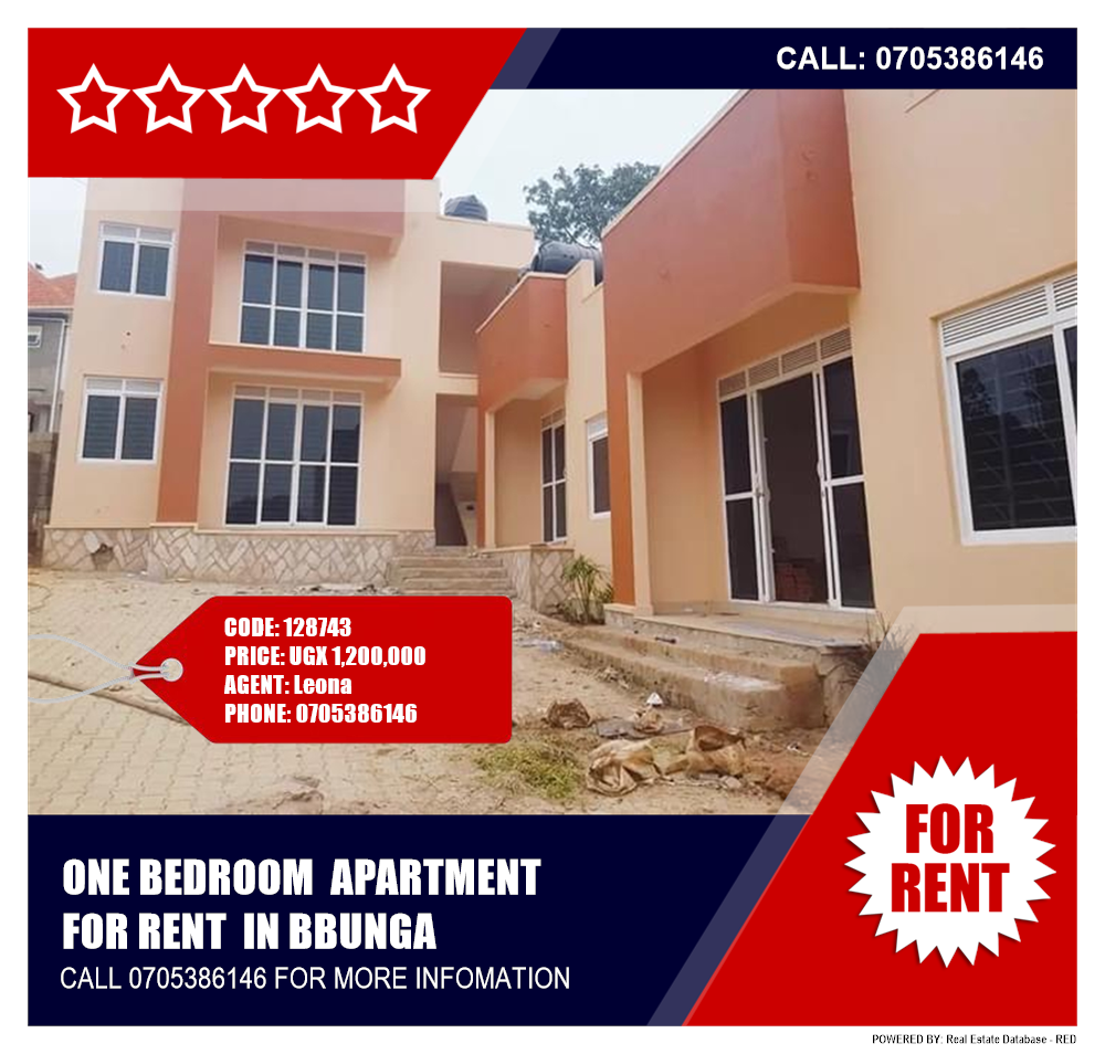 1 bedroom Apartment  for rent in Bbunga Kampala Uganda, code: 128743