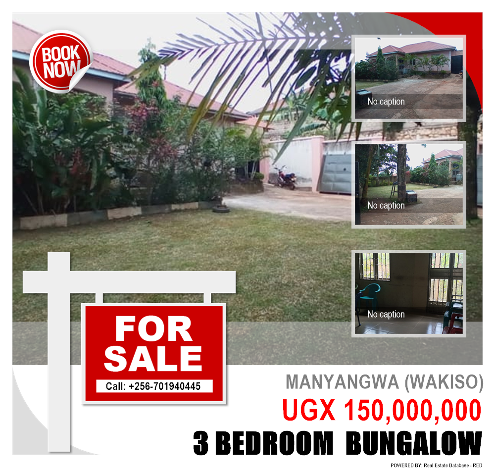 3 bedroom Bungalow  for sale in Manyangwa Wakiso Uganda, code: 128781