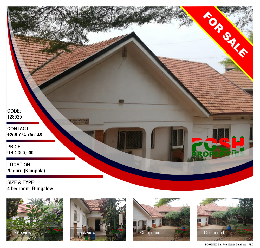 4 bedroom Bungalow  for sale in Naguru Kampala Uganda, code: 128925