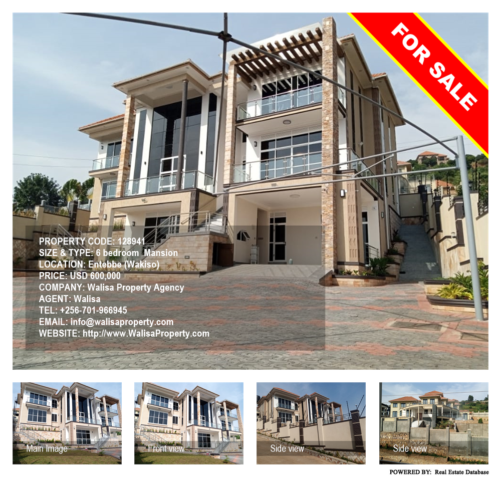 6 bedroom Mansion  for sale in Entebbe Wakiso Uganda, code: 128941