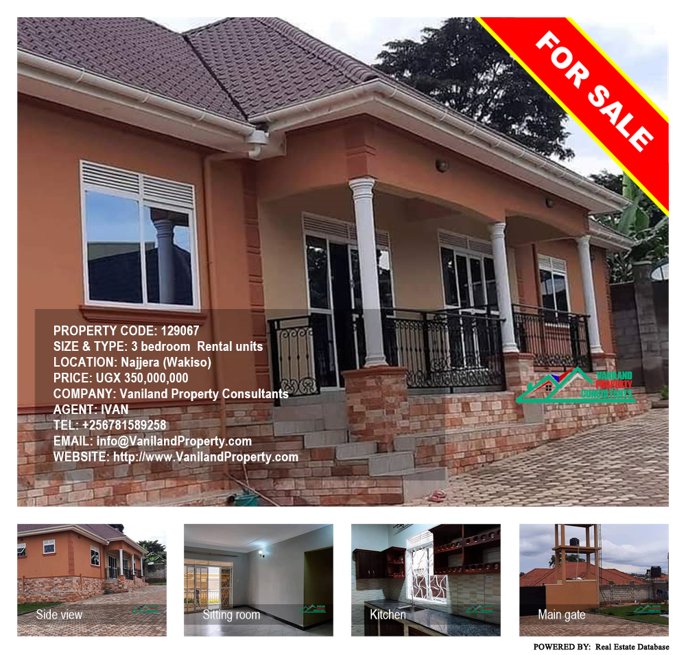 3 bedroom Rental units  for sale in Najjera Wakiso Uganda, code: 129067