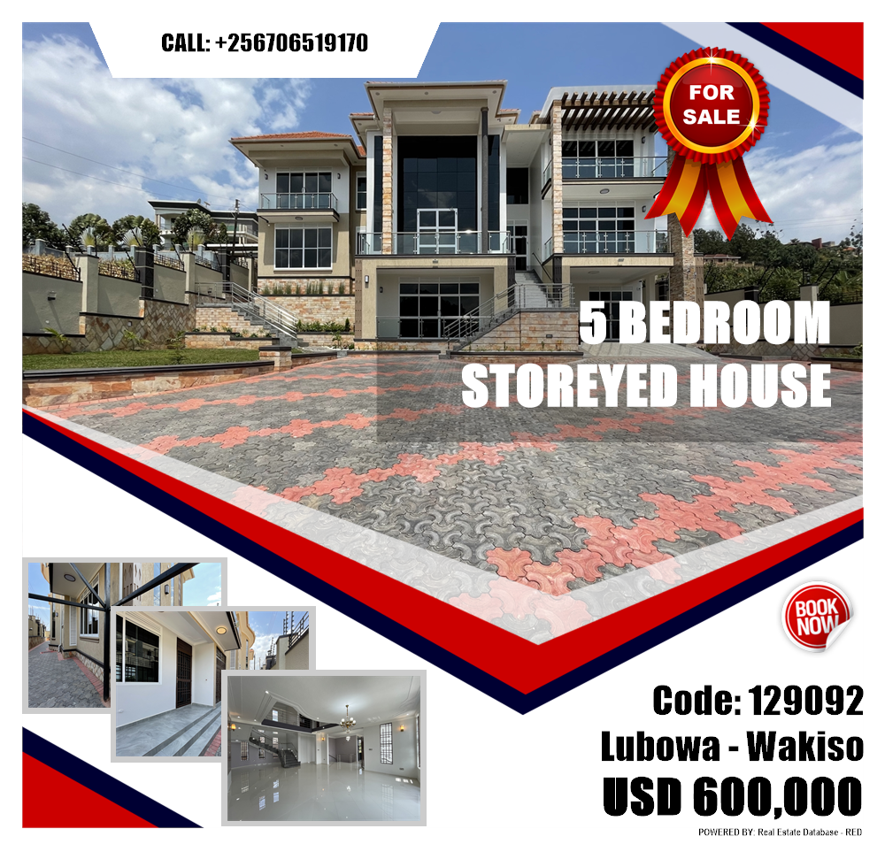 5 bedroom Storeyed house  for sale in Lubowa Wakiso Uganda, code: 129092