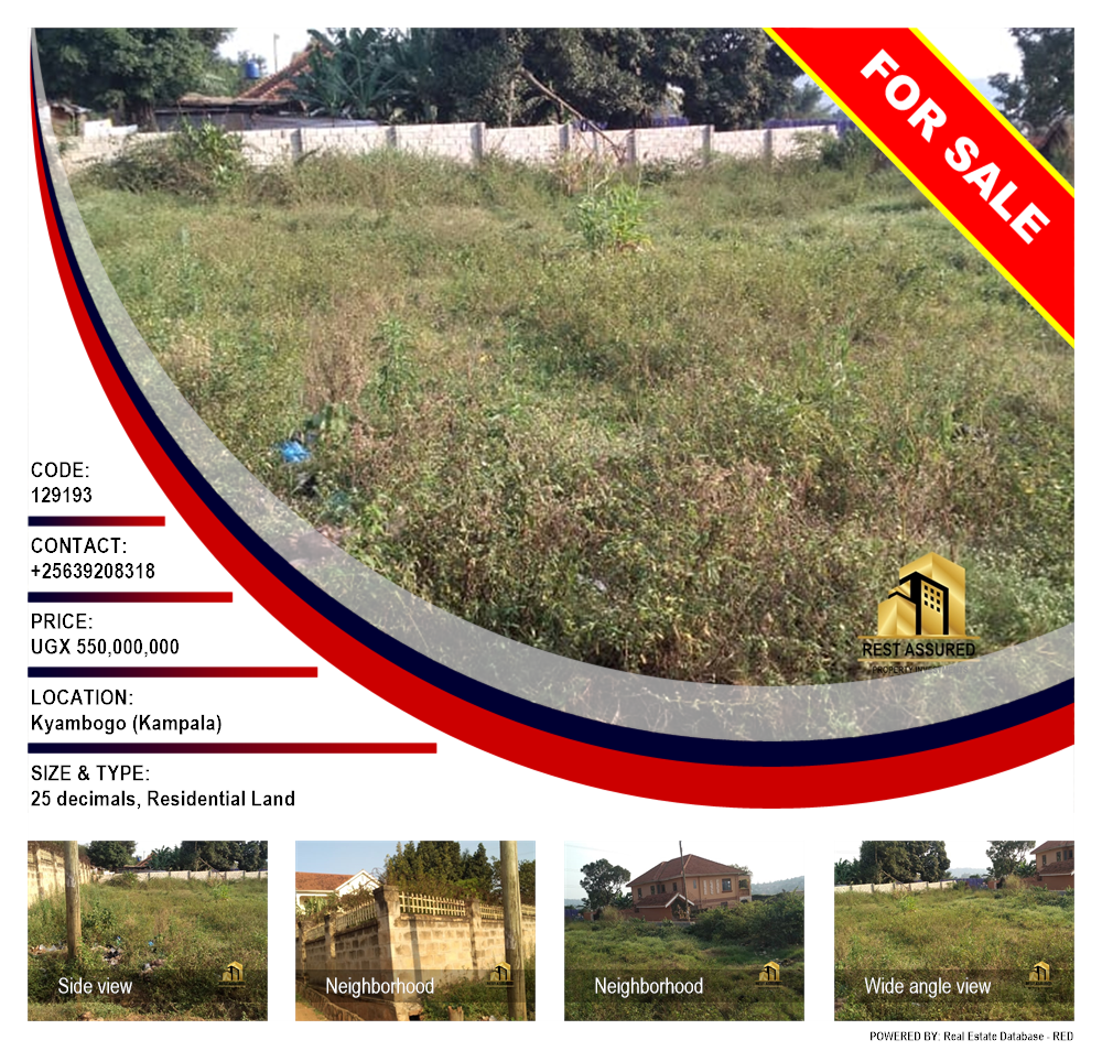 Residential Land  for sale in Kyambogo Kampala Uganda, code: 129193