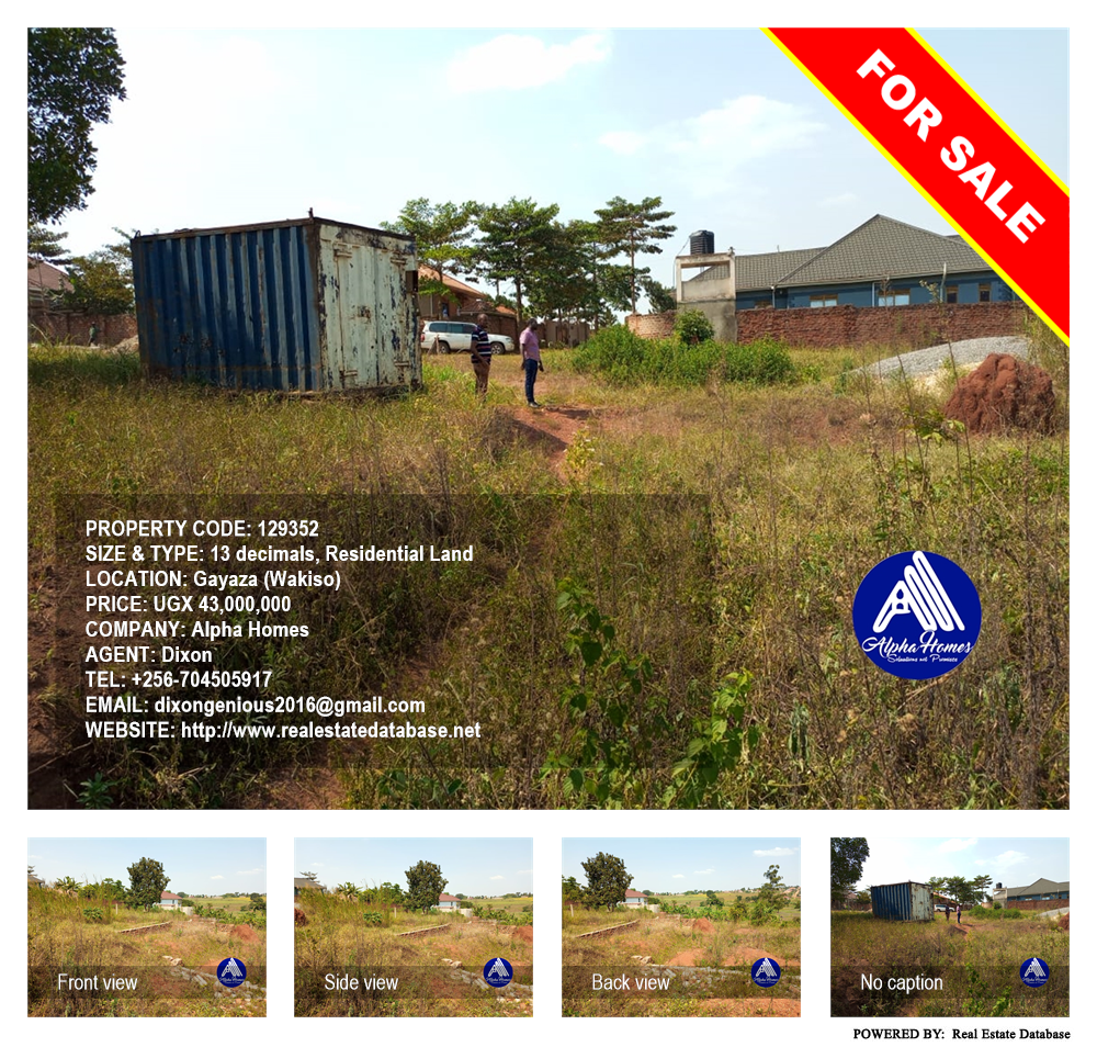 Residential Land  for sale in Gayaza Wakiso Uganda, code: 129352