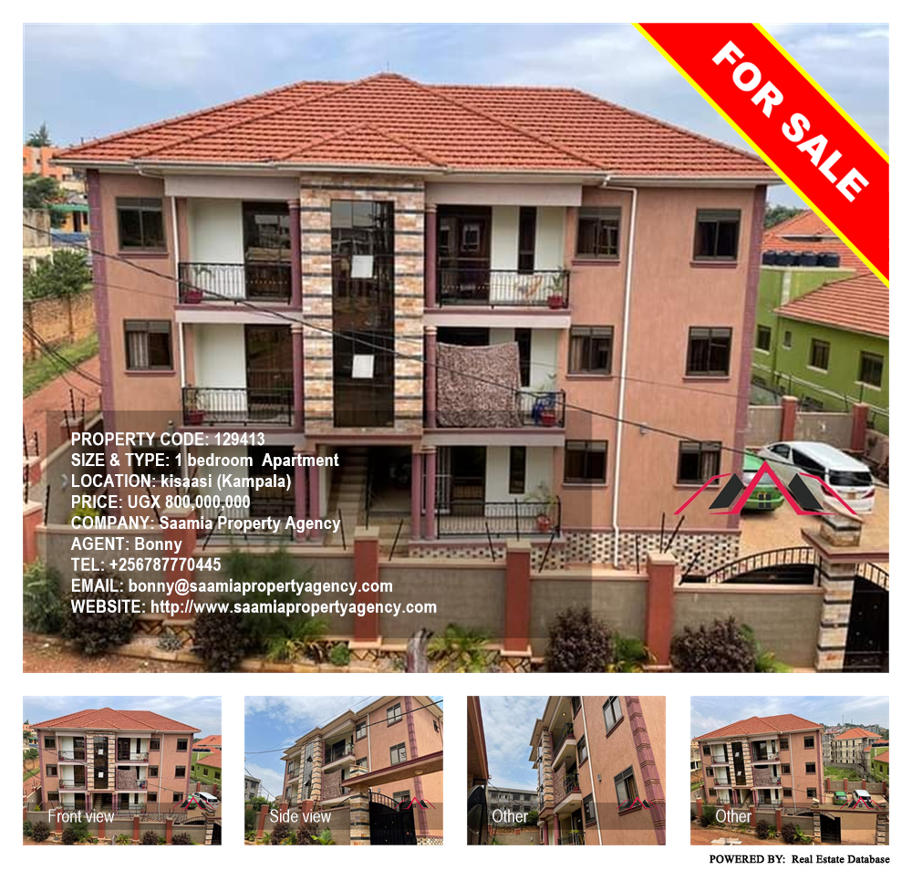 1 bedroom Apartment  for sale in Kisaasi Kampala Uganda, code: 129413