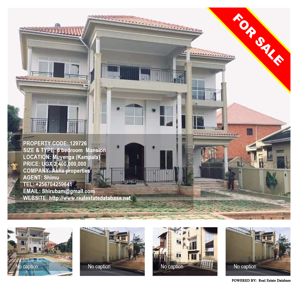 6 bedroom Mansion  for sale in Muyenga Kampala Uganda, code: 129726