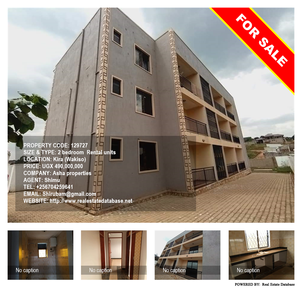 2 bedroom Rental units  for sale in Kira Wakiso Uganda, code: 129727