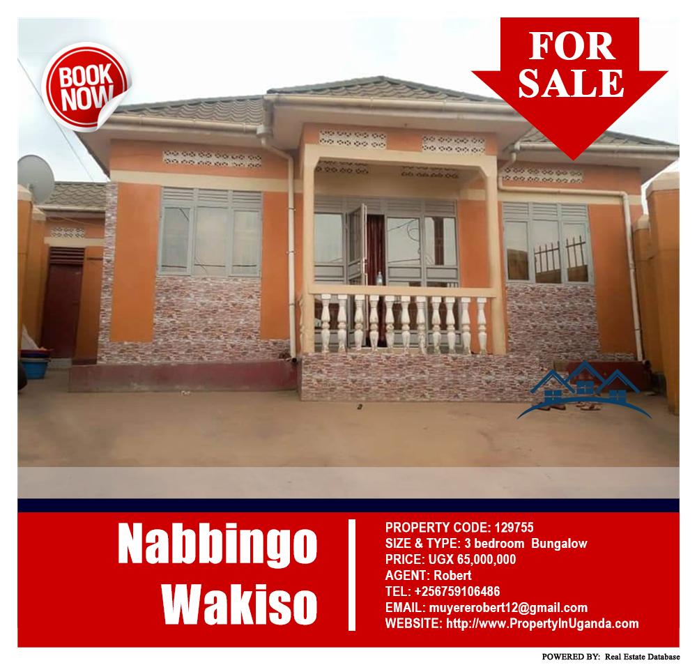 3 bedroom Bungalow  for sale in Nabbingo Wakiso Uganda, code: 129755