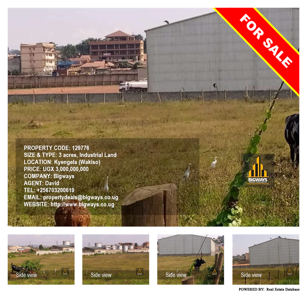Industrial Land  for sale in Kyengela Wakiso Uganda, code: 129776