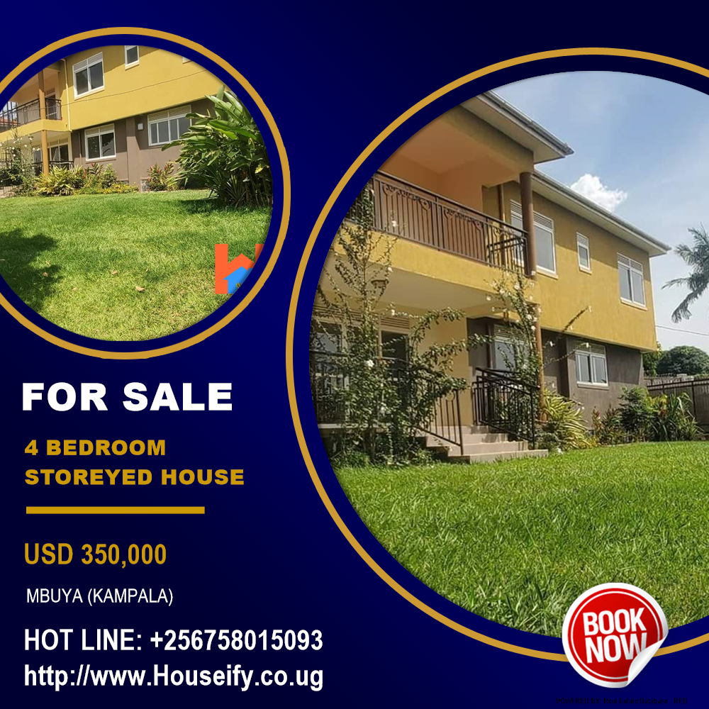 4 bedroom Storeyed house  for sale in Mbuya Kampala Uganda, code: 129805