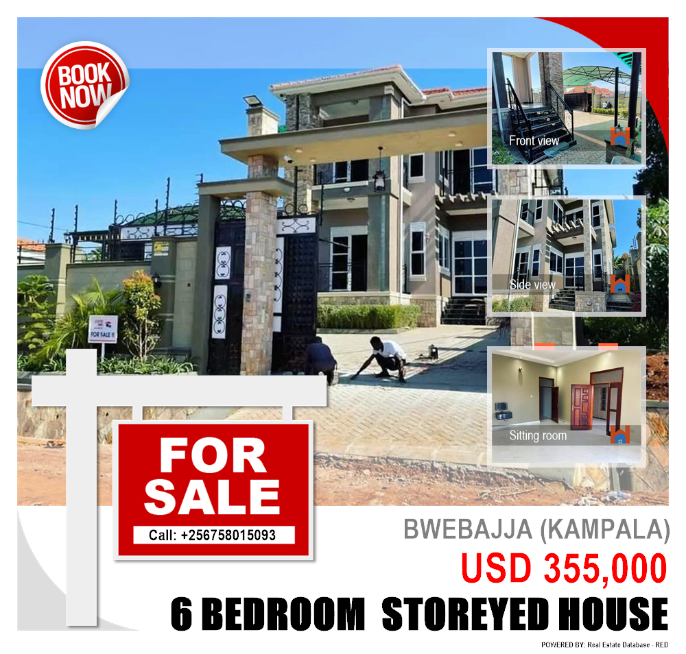 6 bedroom Storeyed house  for sale in Bwebajja Kampala Uganda, code: 129814
