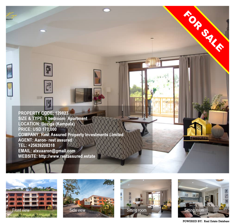 1 bedroom Apartment  for sale in Buziga Kampala Uganda, code: 129823