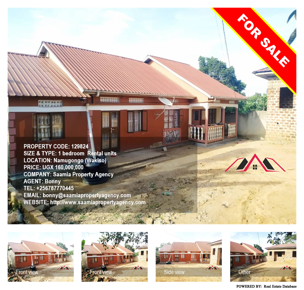 1 bedroom Rental units  for sale in Namugongo Wakiso Uganda, code: 129824
