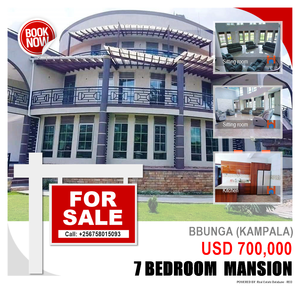 7 bedroom Mansion  for sale in Bbunga Kampala Uganda, code: 129845
