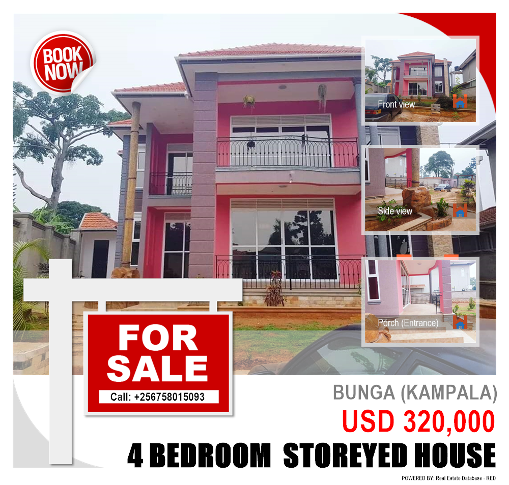 4 bedroom Storeyed house  for sale in Bbunga Kampala Uganda, code: 129847