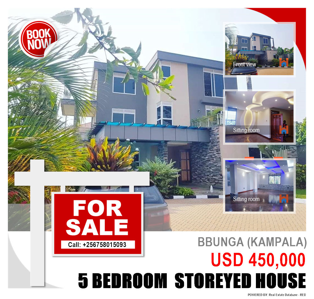 5 bedroom Storeyed house  for sale in Bbunga Kampala Uganda, code: 129853