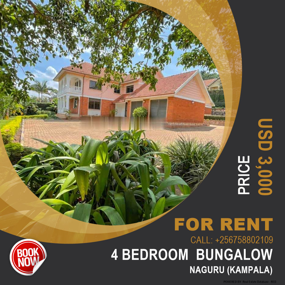 4 bedroom Bungalow  for rent in Naguru Kampala Uganda, code: 129863