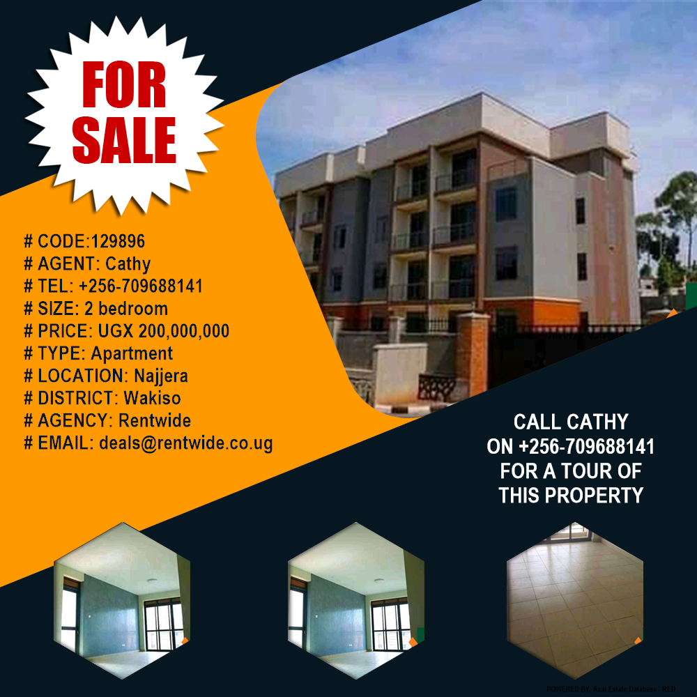 2 bedroom Apartment  for sale in Najjera Wakiso Uganda, code: 129896