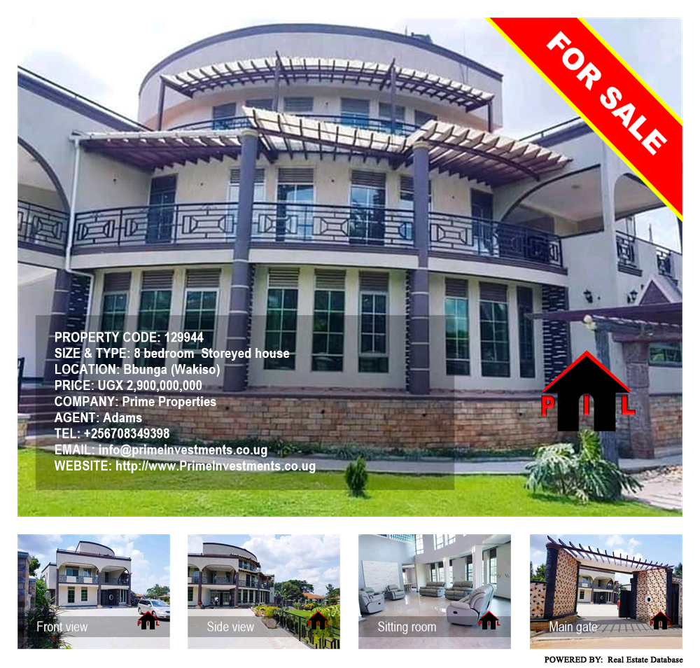 8 bedroom Storeyed house  for sale in Bbunga Wakiso Uganda, code: 129944