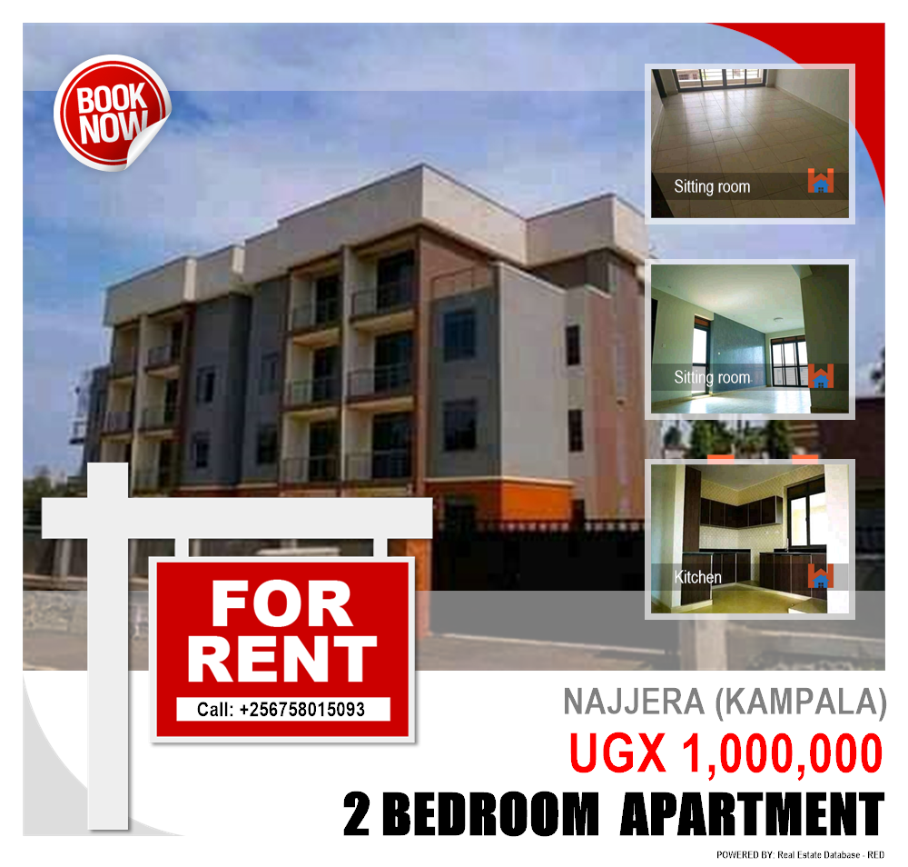 2 bedroom Apartment  for rent in Najjera Kampala Uganda, code: 130059
