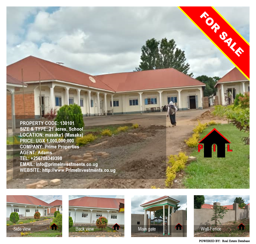School  for sale in Masaka1 Masaka Uganda, code: 130101