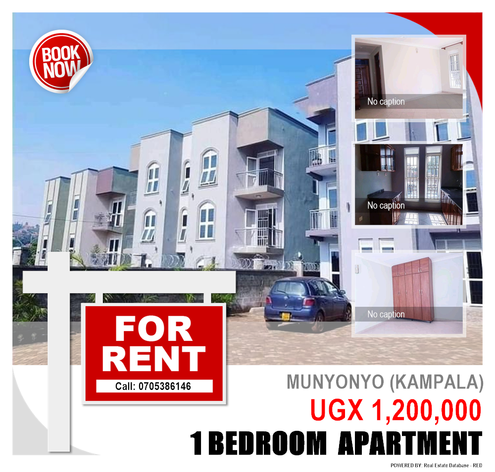1 bedroom Apartment  for rent in Munyonyo Kampala Uganda, code: 130140