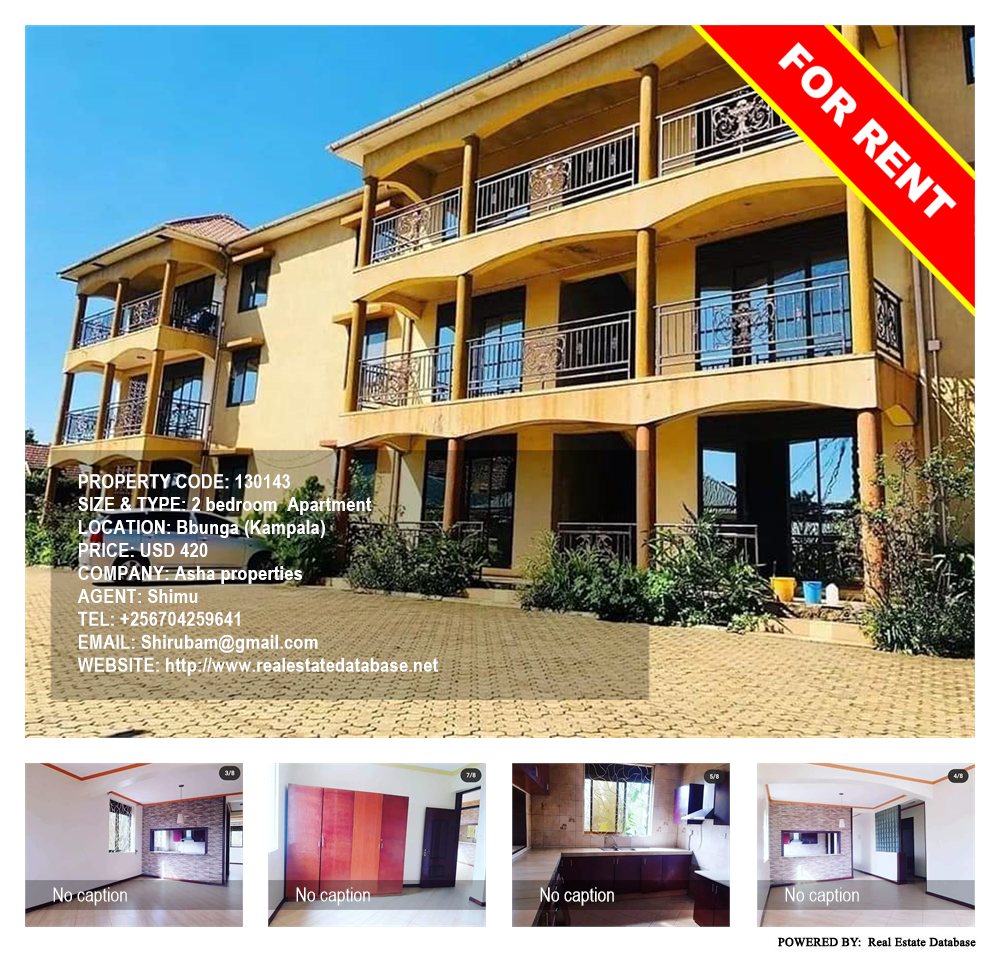 2 bedroom Apartment  for rent in Bbunga Kampala Uganda, code: 130143