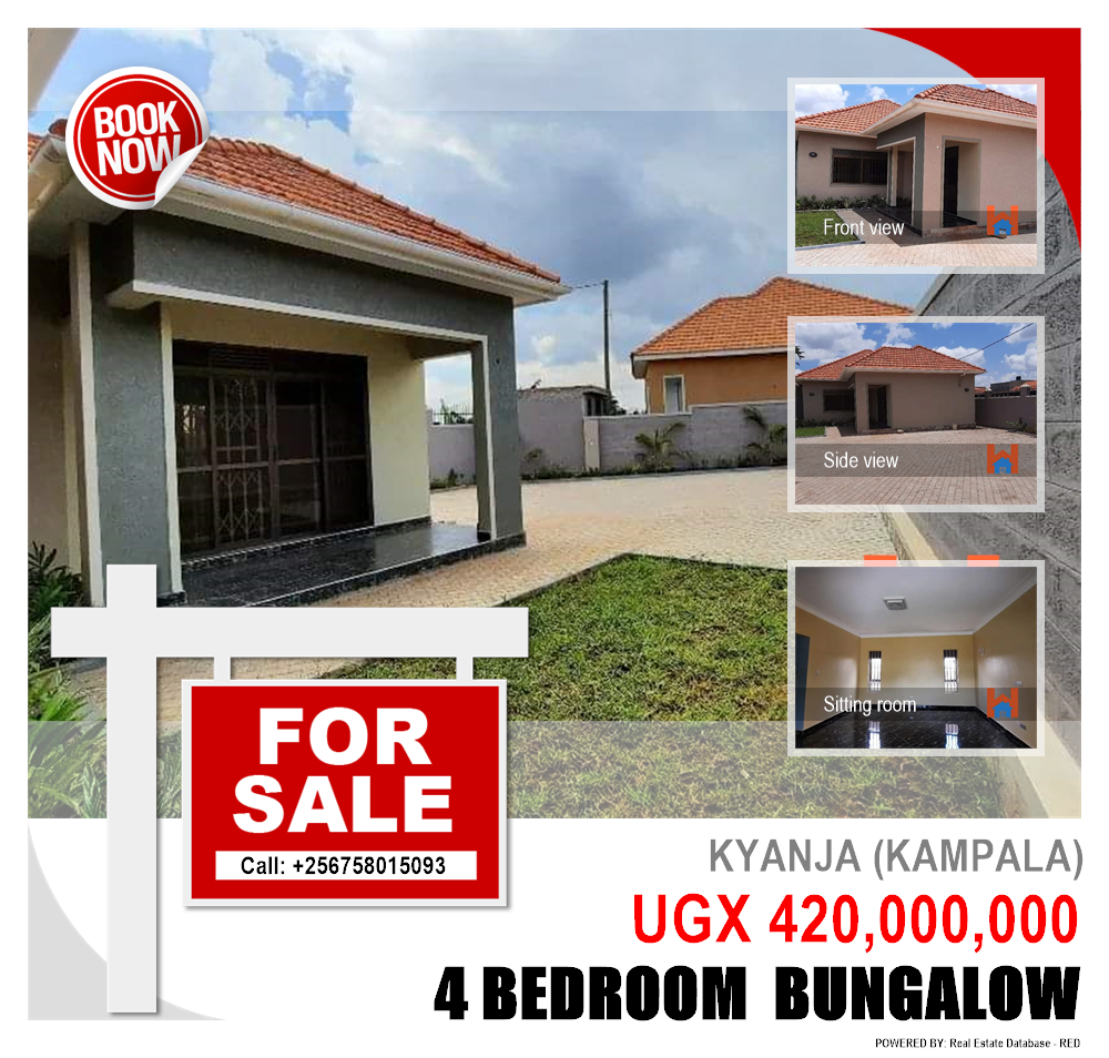 4 bedroom Bungalow  for sale in Kyanja Kampala Uganda, code: 130144
