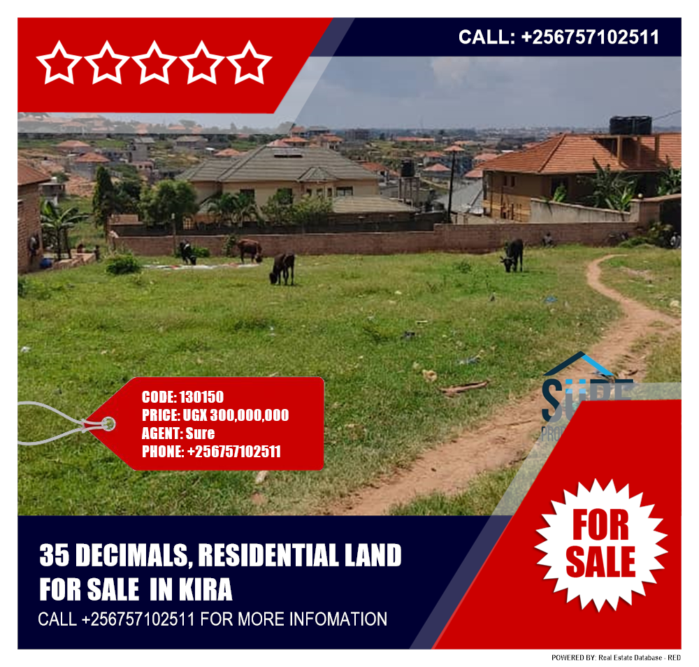 Residential Land  for sale in Kira Wakiso Uganda, code: 130150