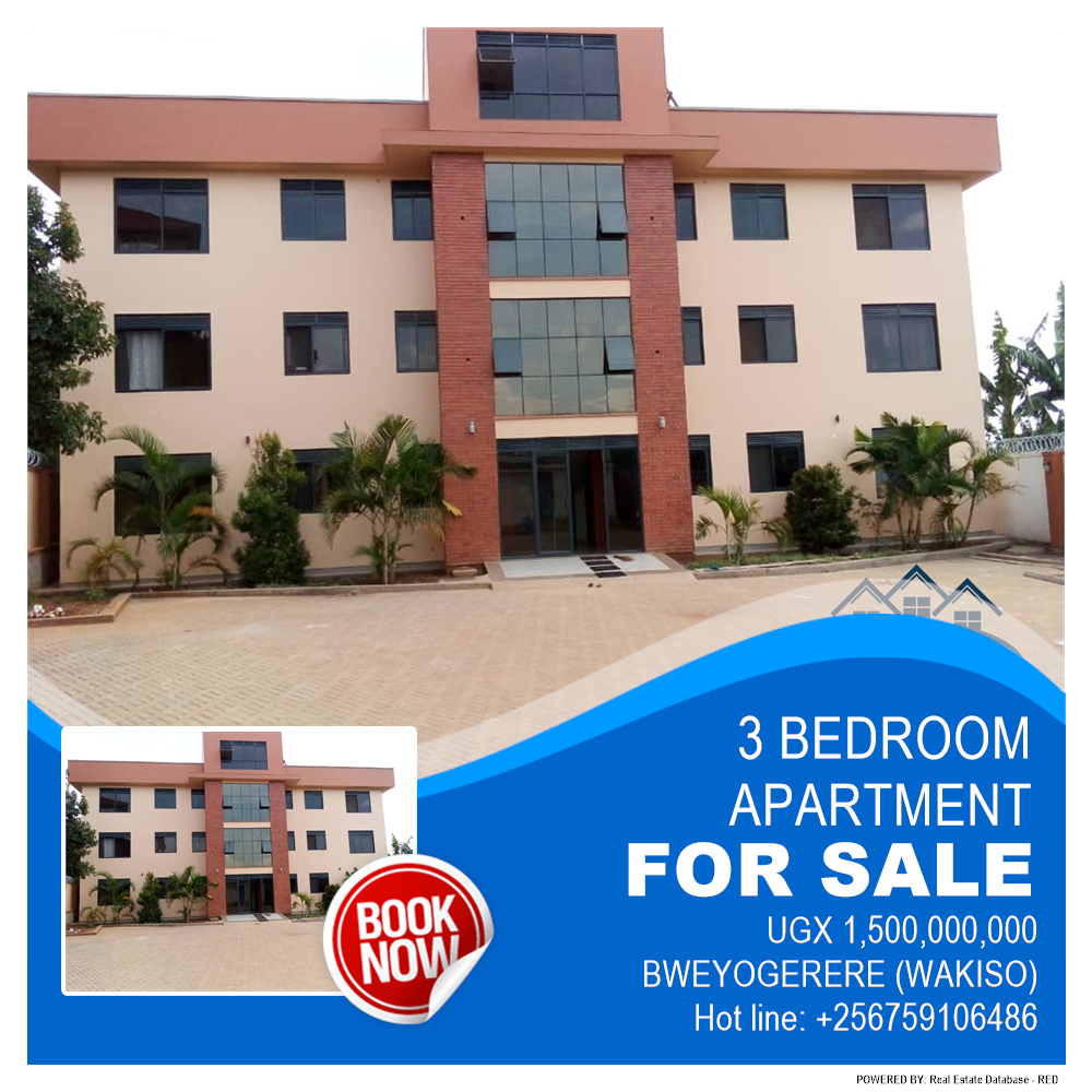 3 bedroom Apartment  for sale in Bweyogerere Wakiso Uganda, code: 130154