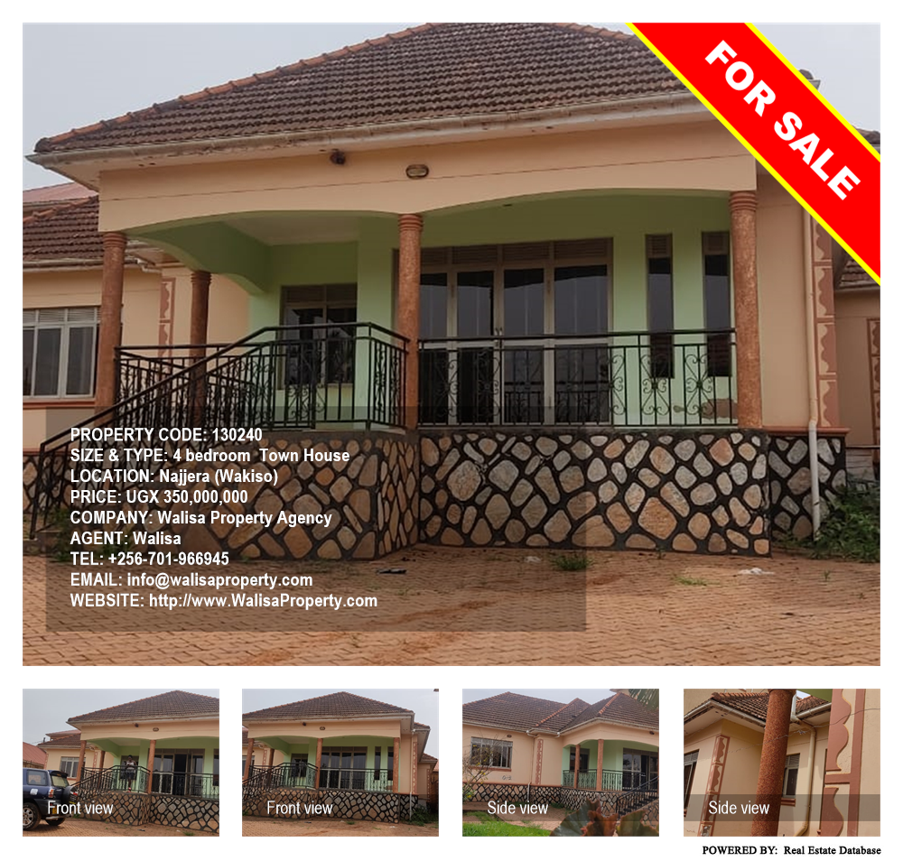 4 bedroom Town House  for sale in Najjera Wakiso Uganda, code: 130240