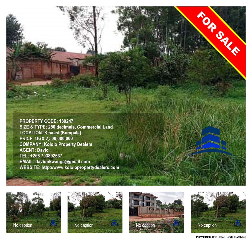 Commercial Land  for sale in Kisaasi Kampala Uganda, code: 130247