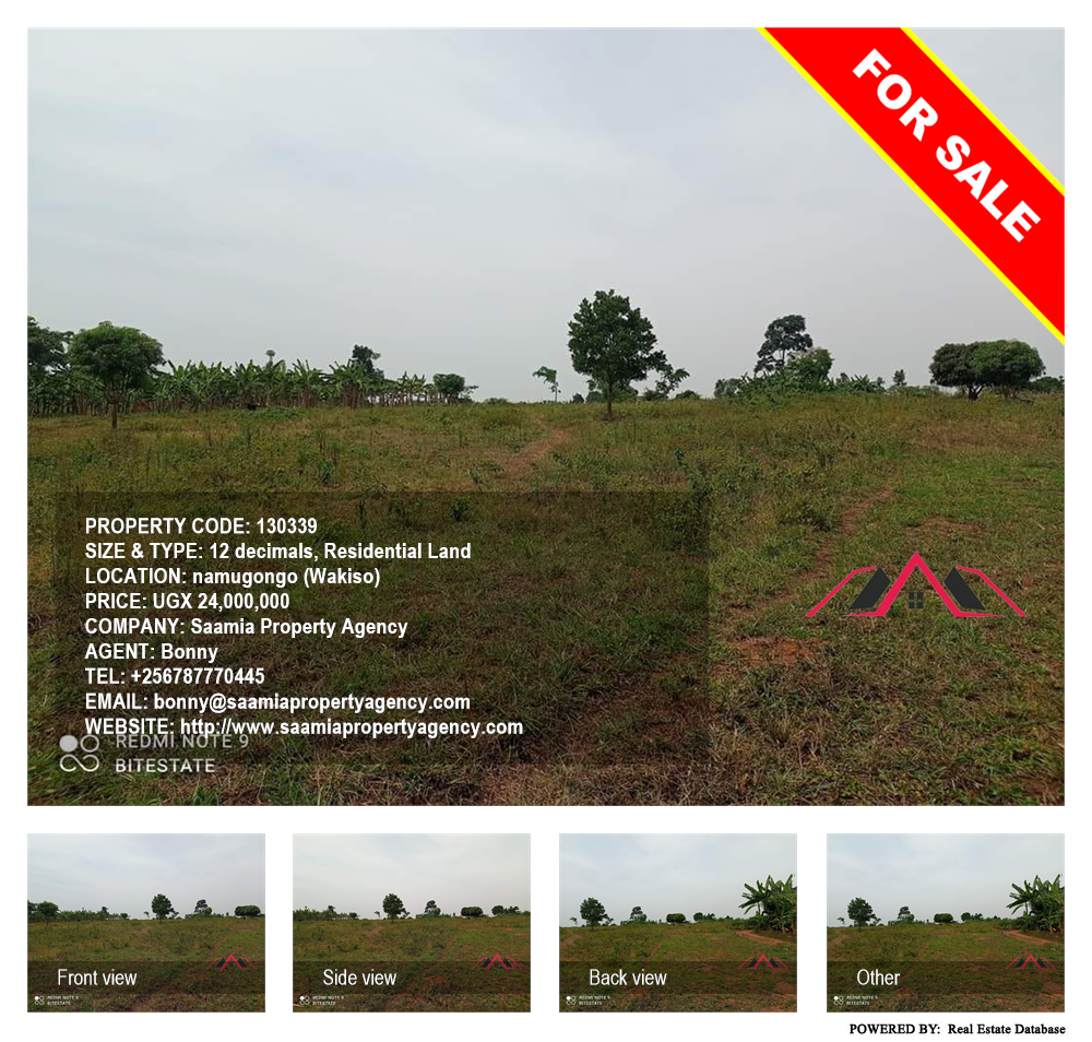 Residential Land  for sale in Namugongo Wakiso Uganda, code: 130339
