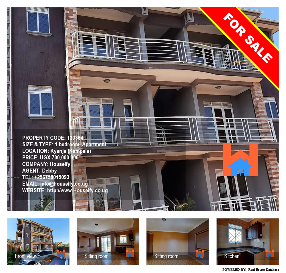 1 bedroom Apartment  for sale in Kyanja Kampala Uganda, code: 130364