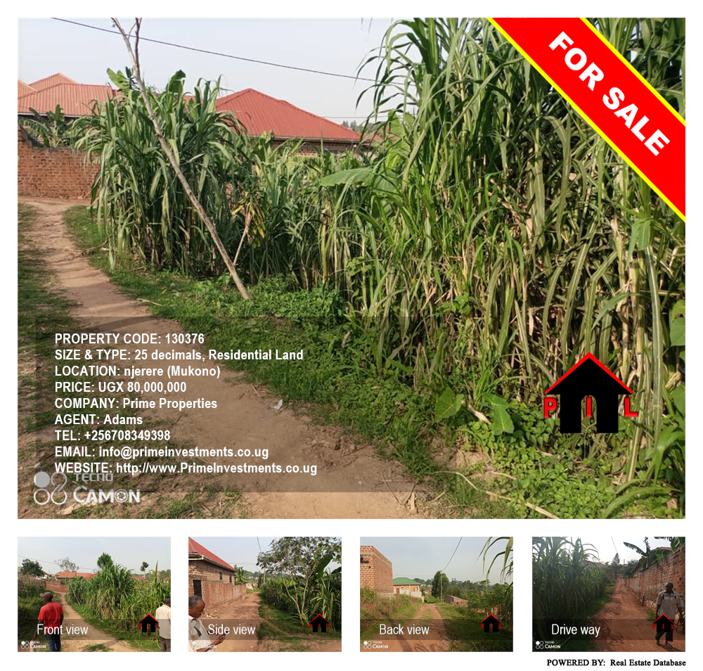 Residential Land  for sale in Njerere Mukono Uganda, code: 130376